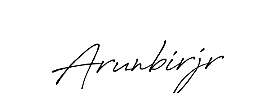 Similarly Antro_Vectra_Bolder is the best handwritten signature design. Signature creator online .You can use it as an online autograph creator for name Arunbirjr. Arunbirjr signature style 7 images and pictures png