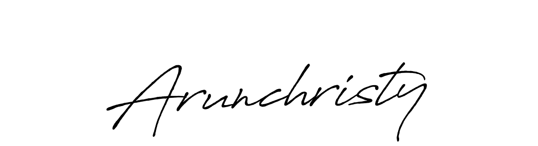 Also You can easily find your signature by using the search form. We will create Arunchristy name handwritten signature images for you free of cost using Antro_Vectra_Bolder sign style. Arunchristy signature style 7 images and pictures png