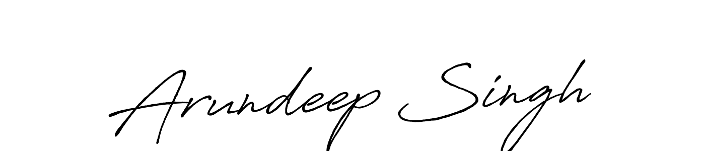 How to make Arundeep Singh signature? Antro_Vectra_Bolder is a professional autograph style. Create handwritten signature for Arundeep Singh name. Arundeep Singh signature style 7 images and pictures png