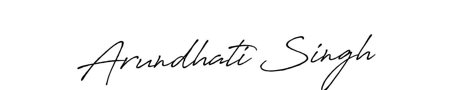 Use a signature maker to create a handwritten signature online. With this signature software, you can design (Antro_Vectra_Bolder) your own signature for name Arundhati Singh. Arundhati Singh signature style 7 images and pictures png