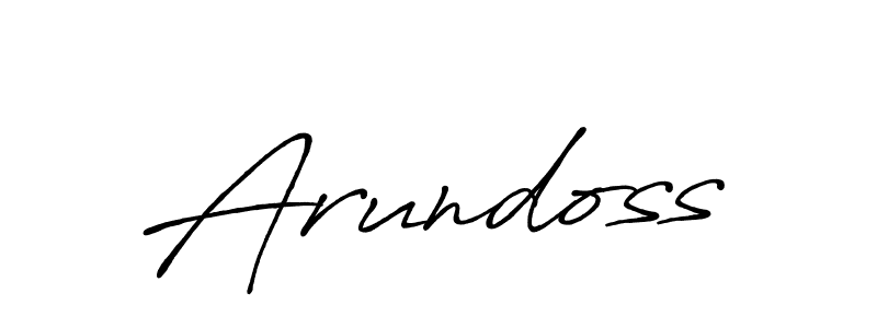 Make a beautiful signature design for name Arundoss. With this signature (Antro_Vectra_Bolder) style, you can create a handwritten signature for free. Arundoss signature style 7 images and pictures png