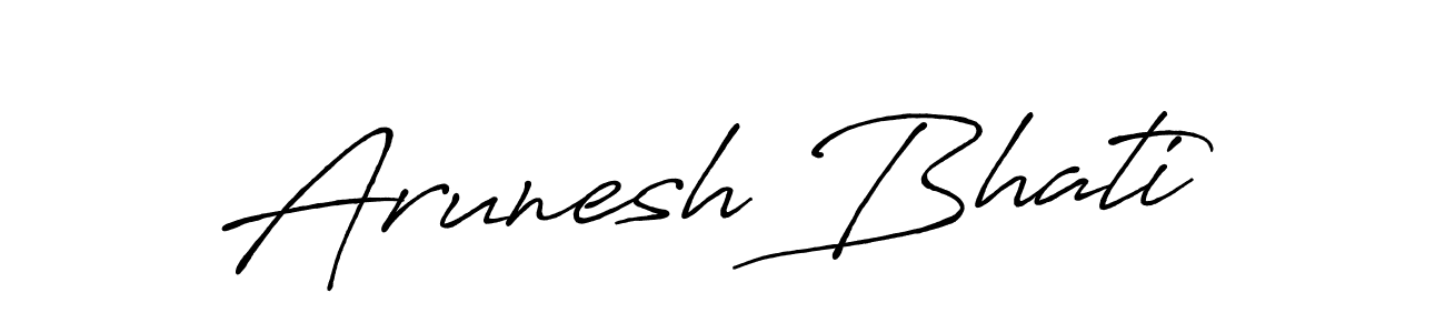 Make a beautiful signature design for name Arunesh Bhati. Use this online signature maker to create a handwritten signature for free. Arunesh Bhati signature style 7 images and pictures png