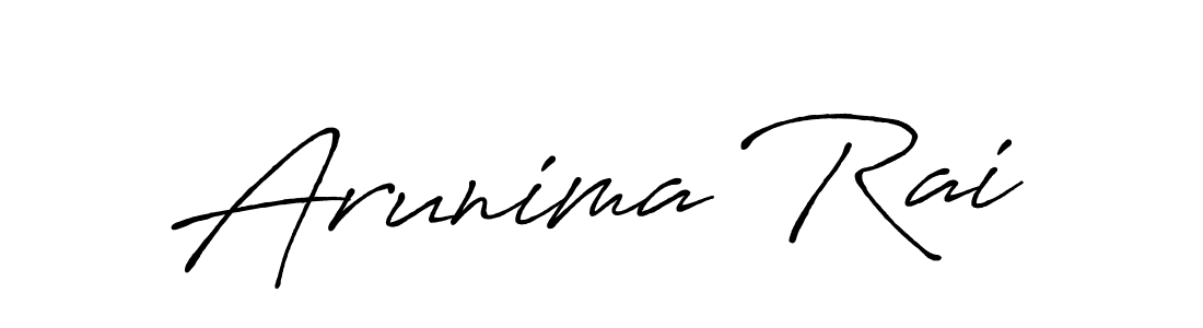 Design your own signature with our free online signature maker. With this signature software, you can create a handwritten (Antro_Vectra_Bolder) signature for name Arunima Rai. Arunima Rai signature style 7 images and pictures png