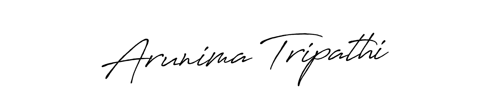 Make a beautiful signature design for name Arunima Tripathi. With this signature (Antro_Vectra_Bolder) style, you can create a handwritten signature for free. Arunima Tripathi signature style 7 images and pictures png