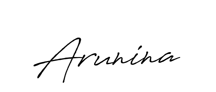 if you are searching for the best signature style for your name Arunina. so please give up your signature search. here we have designed multiple signature styles  using Antro_Vectra_Bolder. Arunina signature style 7 images and pictures png