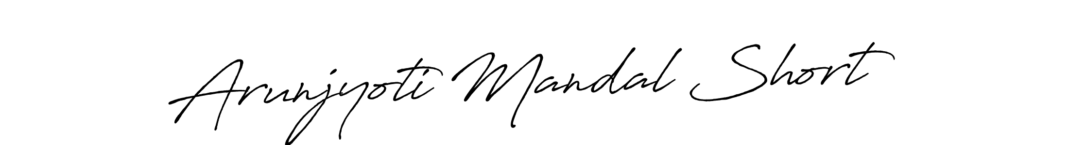 Make a beautiful signature design for name Arunjyoti Mandal Short. With this signature (Antro_Vectra_Bolder) style, you can create a handwritten signature for free. Arunjyoti Mandal Short signature style 7 images and pictures png