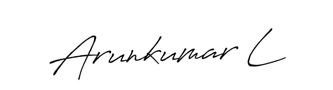 Also You can easily find your signature by using the search form. We will create Arunkumar L name handwritten signature images for you free of cost using Antro_Vectra_Bolder sign style. Arunkumar L signature style 7 images and pictures png