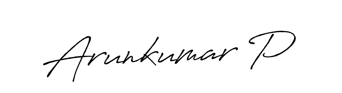 You should practise on your own different ways (Antro_Vectra_Bolder) to write your name (Arunkumar P) in signature. don't let someone else do it for you. Arunkumar P signature style 7 images and pictures png
