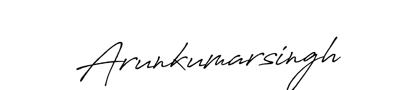 You can use this online signature creator to create a handwritten signature for the name Arunkumarsingh. This is the best online autograph maker. Arunkumarsingh signature style 7 images and pictures png