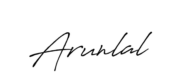 How to make Arunlal signature? Antro_Vectra_Bolder is a professional autograph style. Create handwritten signature for Arunlal name. Arunlal signature style 7 images and pictures png