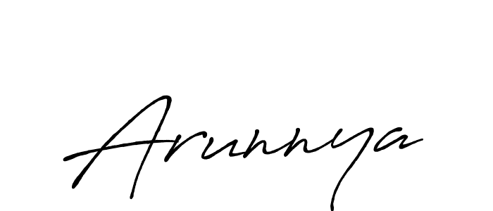 How to make Arunnya signature? Antro_Vectra_Bolder is a professional autograph style. Create handwritten signature for Arunnya name. Arunnya signature style 7 images and pictures png