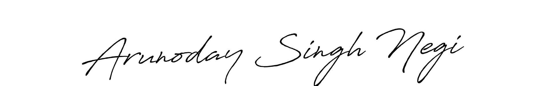 You can use this online signature creator to create a handwritten signature for the name Arunoday Singh Negi. This is the best online autograph maker. Arunoday Singh Negi signature style 7 images and pictures png