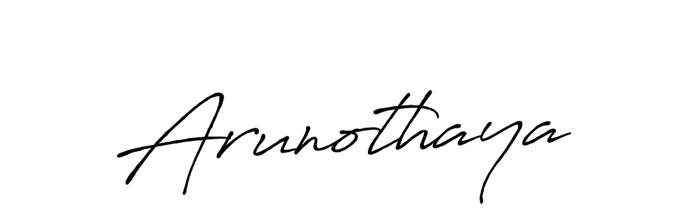 How to make Arunothaya name signature. Use Antro_Vectra_Bolder style for creating short signs online. This is the latest handwritten sign. Arunothaya signature style 7 images and pictures png