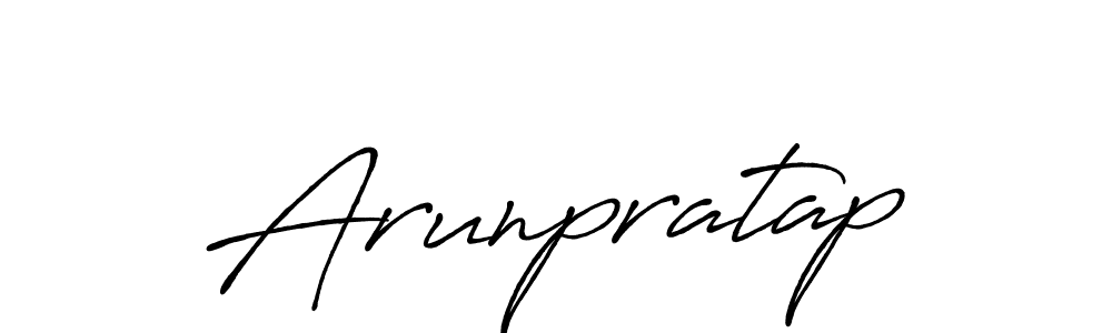 How to make Arunpratap name signature. Use Antro_Vectra_Bolder style for creating short signs online. This is the latest handwritten sign. Arunpratap signature style 7 images and pictures png