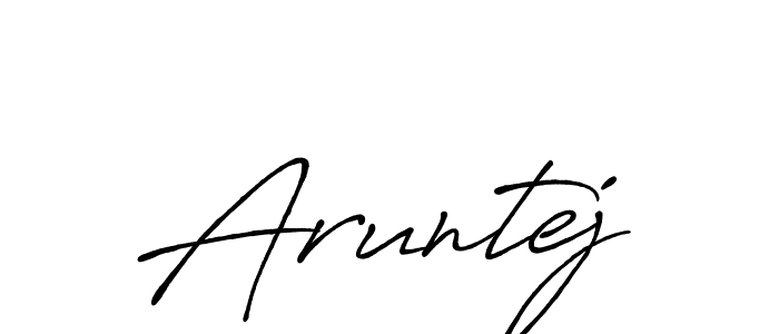 if you are searching for the best signature style for your name Aruntej. so please give up your signature search. here we have designed multiple signature styles  using Antro_Vectra_Bolder. Aruntej signature style 7 images and pictures png