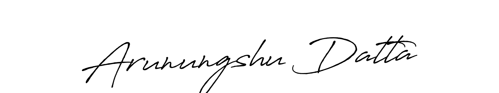 Design your own signature with our free online signature maker. With this signature software, you can create a handwritten (Antro_Vectra_Bolder) signature for name Arunungshu Datta. Arunungshu Datta signature style 7 images and pictures png