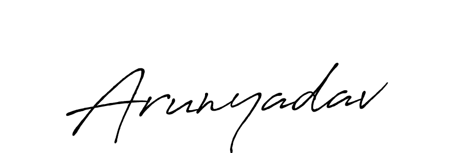 You should practise on your own different ways (Antro_Vectra_Bolder) to write your name (Arunyadav) in signature. don't let someone else do it for you. Arunyadav signature style 7 images and pictures png