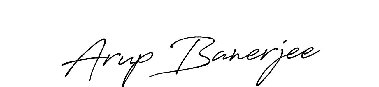Arup Banerjee stylish signature style. Best Handwritten Sign (Antro_Vectra_Bolder) for my name. Handwritten Signature Collection Ideas for my name Arup Banerjee. Arup Banerjee signature style 7 images and pictures png