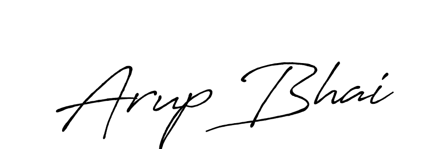 Design your own signature with our free online signature maker. With this signature software, you can create a handwritten (Antro_Vectra_Bolder) signature for name Arup Bhai. Arup Bhai signature style 7 images and pictures png