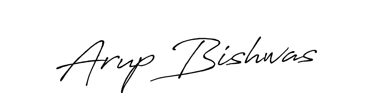 Also we have Arup Bishwas name is the best signature style. Create professional handwritten signature collection using Antro_Vectra_Bolder autograph style. Arup Bishwas signature style 7 images and pictures png