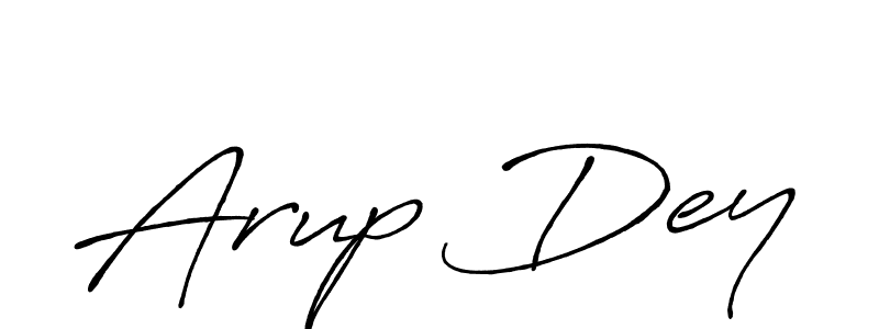 Make a beautiful signature design for name Arup Dey. With this signature (Antro_Vectra_Bolder) style, you can create a handwritten signature for free. Arup Dey signature style 7 images and pictures png