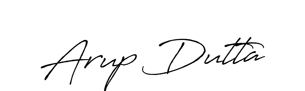 How to make Arup Dutta name signature. Use Antro_Vectra_Bolder style for creating short signs online. This is the latest handwritten sign. Arup Dutta signature style 7 images and pictures png