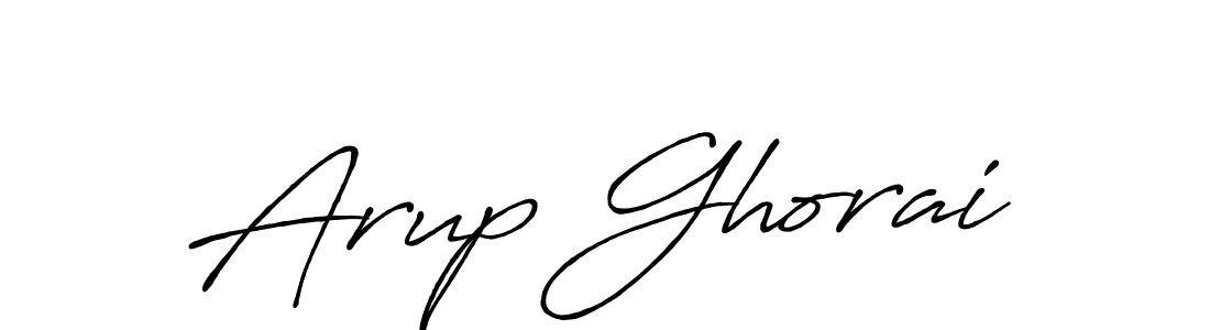 Create a beautiful signature design for name Arup Ghorai. With this signature (Antro_Vectra_Bolder) fonts, you can make a handwritten signature for free. Arup Ghorai signature style 7 images and pictures png