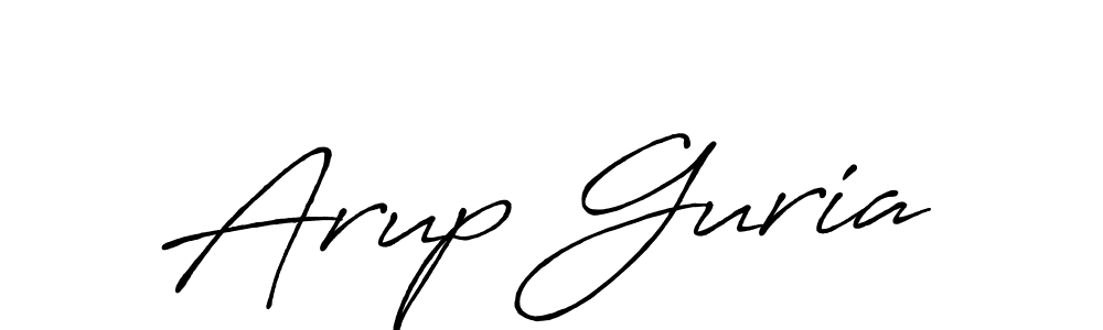 Arup Guria stylish signature style. Best Handwritten Sign (Antro_Vectra_Bolder) for my name. Handwritten Signature Collection Ideas for my name Arup Guria. Arup Guria signature style 7 images and pictures png