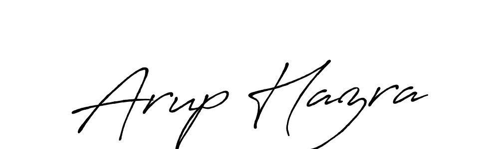 How to make Arup Hazra name signature. Use Antro_Vectra_Bolder style for creating short signs online. This is the latest handwritten sign. Arup Hazra signature style 7 images and pictures png