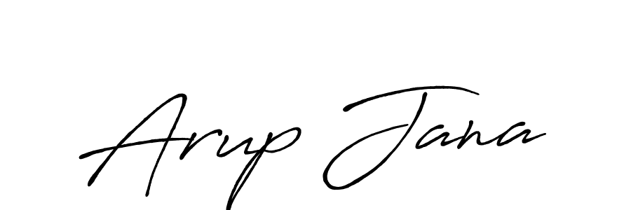 Arup Jana stylish signature style. Best Handwritten Sign (Antro_Vectra_Bolder) for my name. Handwritten Signature Collection Ideas for my name Arup Jana. Arup Jana signature style 7 images and pictures png