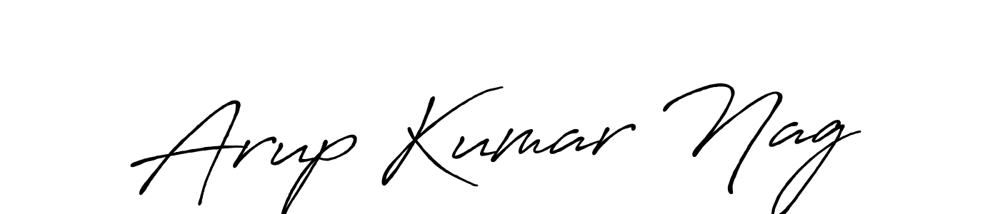 Design your own signature with our free online signature maker. With this signature software, you can create a handwritten (Antro_Vectra_Bolder) signature for name Arup Kumar Nag. Arup Kumar Nag signature style 7 images and pictures png