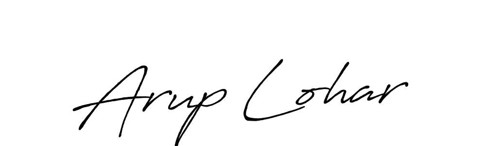 Create a beautiful signature design for name Arup Lohar. With this signature (Antro_Vectra_Bolder) fonts, you can make a handwritten signature for free. Arup Lohar signature style 7 images and pictures png