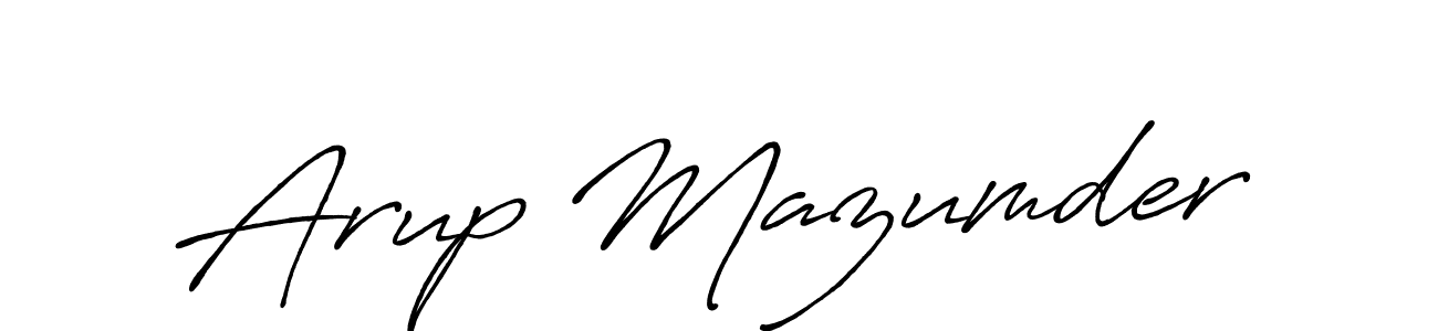 Design your own signature with our free online signature maker. With this signature software, you can create a handwritten (Antro_Vectra_Bolder) signature for name Arup Mazumder. Arup Mazumder signature style 7 images and pictures png