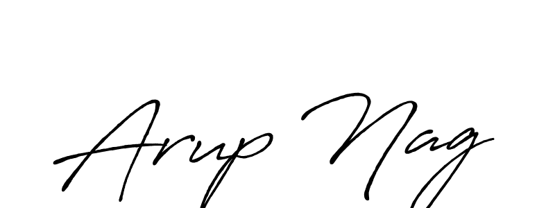 Design your own signature with our free online signature maker. With this signature software, you can create a handwritten (Antro_Vectra_Bolder) signature for name Arup Nag. Arup Nag signature style 7 images and pictures png