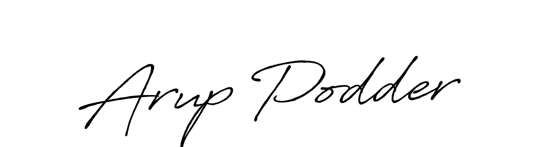 Arup Podder stylish signature style. Best Handwritten Sign (Antro_Vectra_Bolder) for my name. Handwritten Signature Collection Ideas for my name Arup Podder. Arup Podder signature style 7 images and pictures png