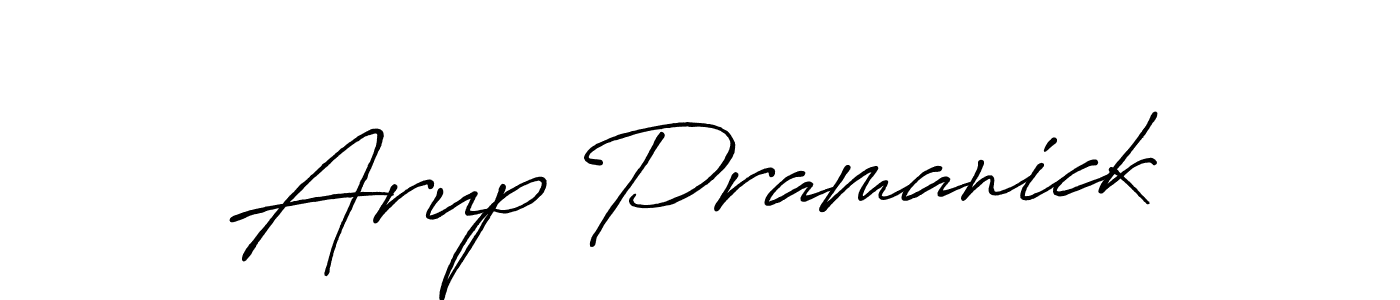 Arup Pramanick stylish signature style. Best Handwritten Sign (Antro_Vectra_Bolder) for my name. Handwritten Signature Collection Ideas for my name Arup Pramanick. Arup Pramanick signature style 7 images and pictures png