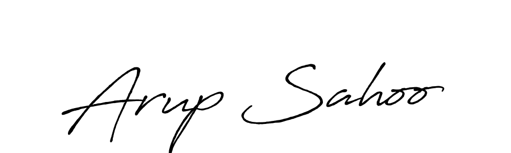 Make a beautiful signature design for name Arup Sahoo. With this signature (Antro_Vectra_Bolder) style, you can create a handwritten signature for free. Arup Sahoo signature style 7 images and pictures png