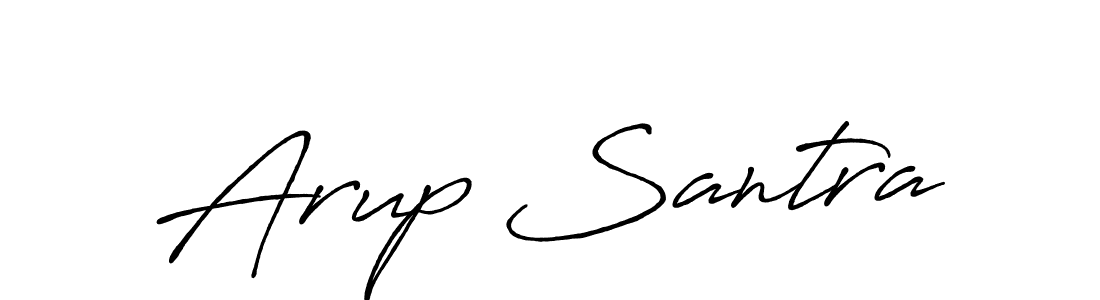 Arup Santra stylish signature style. Best Handwritten Sign (Antro_Vectra_Bolder) for my name. Handwritten Signature Collection Ideas for my name Arup Santra. Arup Santra signature style 7 images and pictures png
