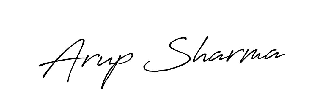 Design your own signature with our free online signature maker. With this signature software, you can create a handwritten (Antro_Vectra_Bolder) signature for name Arup Sharma. Arup Sharma signature style 7 images and pictures png