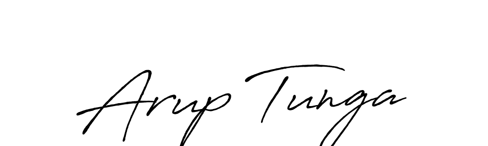 Arup Tunga stylish signature style. Best Handwritten Sign (Antro_Vectra_Bolder) for my name. Handwritten Signature Collection Ideas for my name Arup Tunga. Arup Tunga signature style 7 images and pictures png