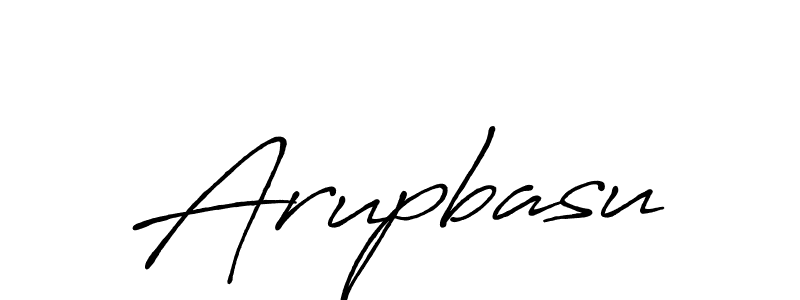 Design your own signature with our free online signature maker. With this signature software, you can create a handwritten (Antro_Vectra_Bolder) signature for name Arupbasu. Arupbasu signature style 7 images and pictures png