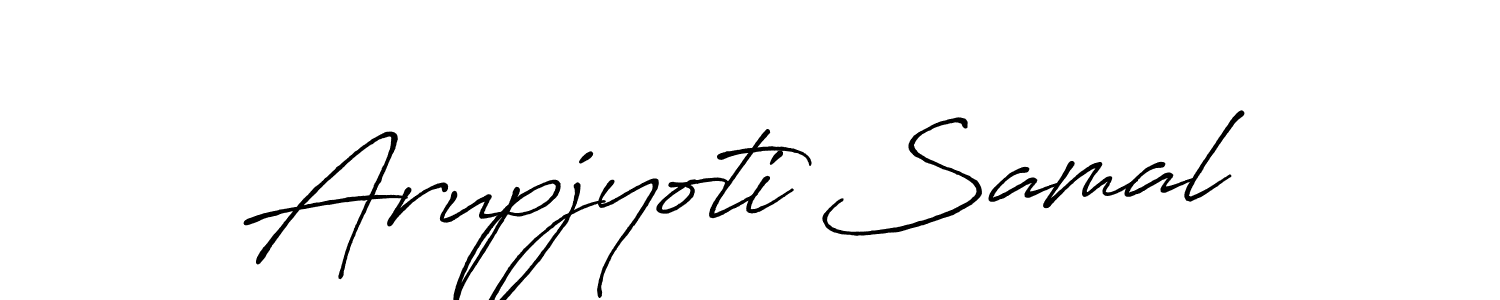 Arupjyoti Samal stylish signature style. Best Handwritten Sign (Antro_Vectra_Bolder) for my name. Handwritten Signature Collection Ideas for my name Arupjyoti Samal. Arupjyoti Samal signature style 7 images and pictures png