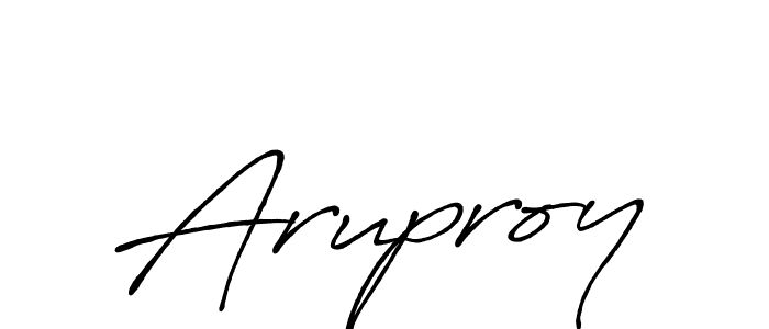 Aruproy stylish signature style. Best Handwritten Sign (Antro_Vectra_Bolder) for my name. Handwritten Signature Collection Ideas for my name Aruproy. Aruproy signature style 7 images and pictures png