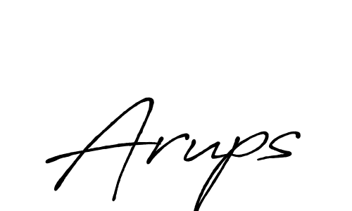 You should practise on your own different ways (Antro_Vectra_Bolder) to write your name (Arups) in signature. don't let someone else do it for you. Arups signature style 7 images and pictures png