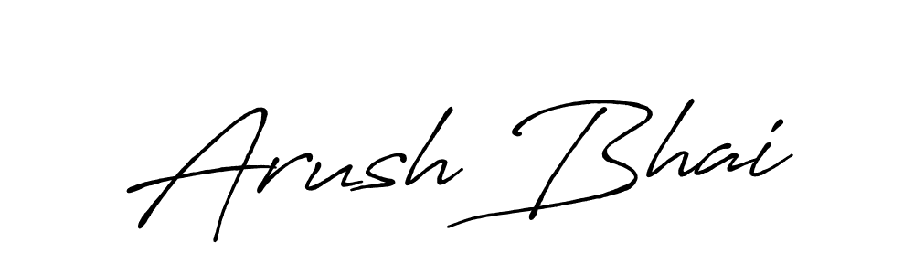 Create a beautiful signature design for name Arush Bhai. With this signature (Antro_Vectra_Bolder) fonts, you can make a handwritten signature for free. Arush Bhai signature style 7 images and pictures png