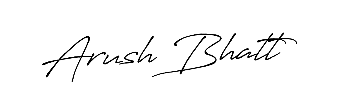 Also we have Arush Bhatt name is the best signature style. Create professional handwritten signature collection using Antro_Vectra_Bolder autograph style. Arush Bhatt signature style 7 images and pictures png