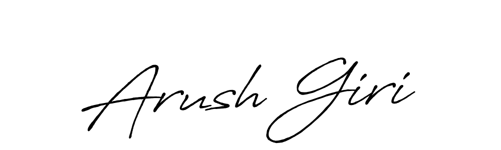 Also You can easily find your signature by using the search form. We will create Arush Giri name handwritten signature images for you free of cost using Antro_Vectra_Bolder sign style. Arush Giri signature style 7 images and pictures png