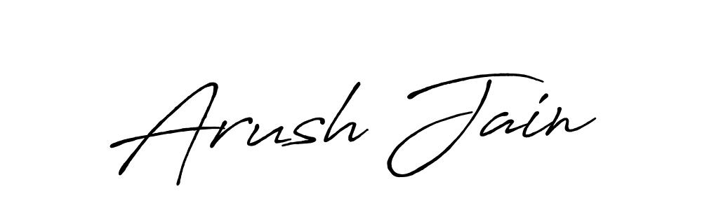 Use a signature maker to create a handwritten signature online. With this signature software, you can design (Antro_Vectra_Bolder) your own signature for name Arush Jain. Arush Jain signature style 7 images and pictures png