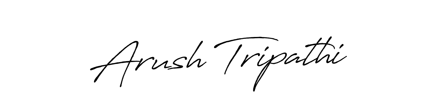 Arush Tripathi stylish signature style. Best Handwritten Sign (Antro_Vectra_Bolder) for my name. Handwritten Signature Collection Ideas for my name Arush Tripathi. Arush Tripathi signature style 7 images and pictures png