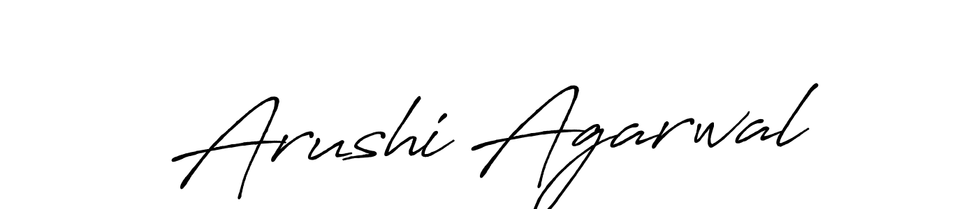 How to make Arushi Agarwal signature? Antro_Vectra_Bolder is a professional autograph style. Create handwritten signature for Arushi Agarwal name. Arushi Agarwal signature style 7 images and pictures png